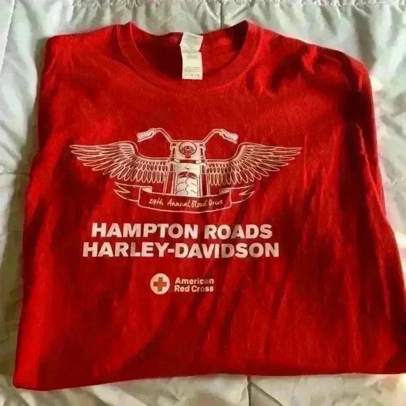 Harley Davidson Red Shirt - Picture 1 of 4